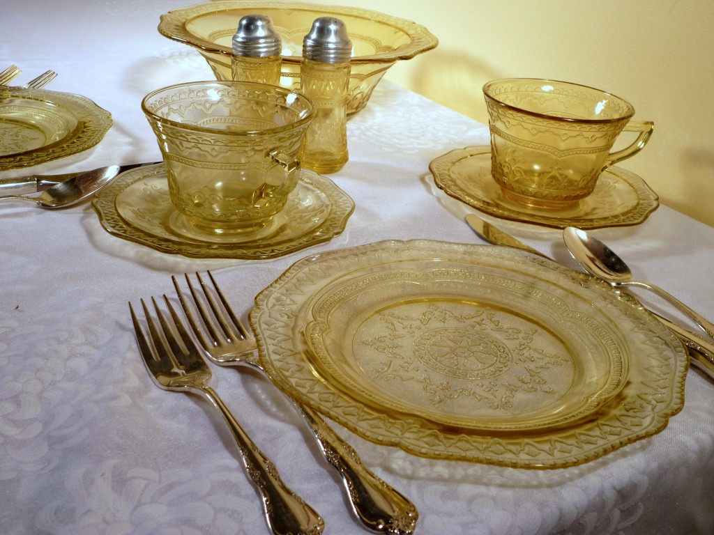 Yellow Depression Glass