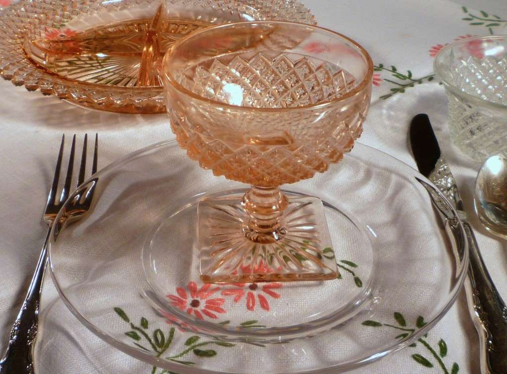 Miss America Depression Glass Tumblers And Goblets Depression And