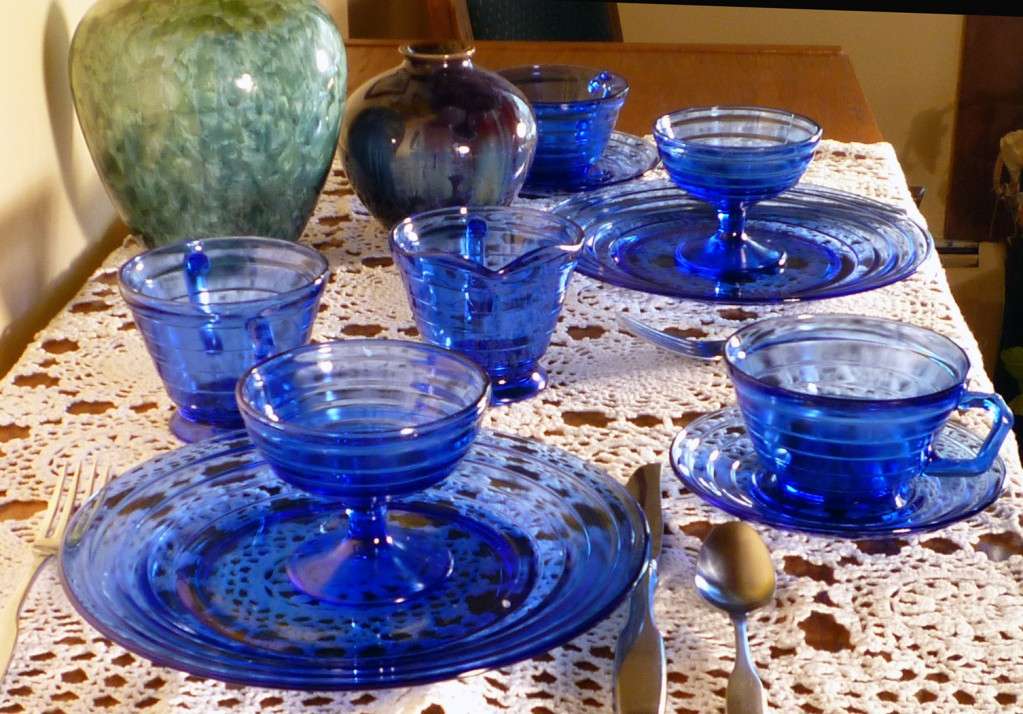 Do You Have the Blues? Blue Depression Glass Tablescapes