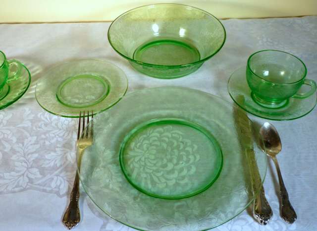 Green Depression Glass – An Assortment of Beautiful Glassware