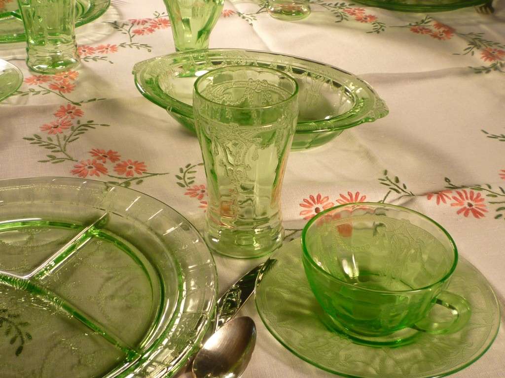 Cameo Depression Glass Dinner Table – Tablescape Thursday