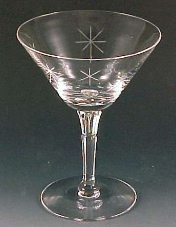 Fostoria Glass Evening Star Cut Crystal Sherbet