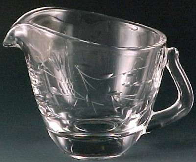 Fostoria Nosegay Cut Crystal Contour Creamer