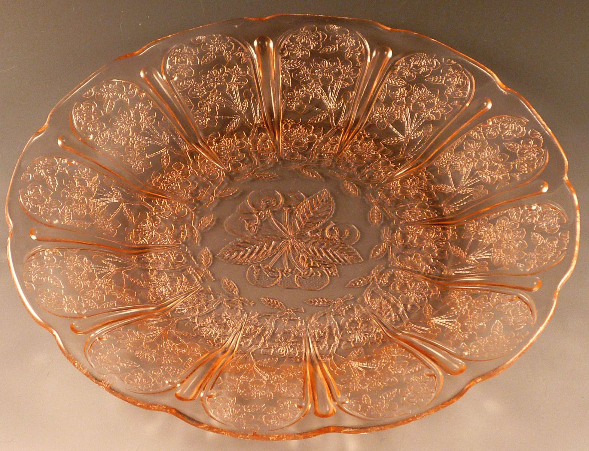 Cherry Blossom Depression Glass – Real vs. Reproduction Leaves