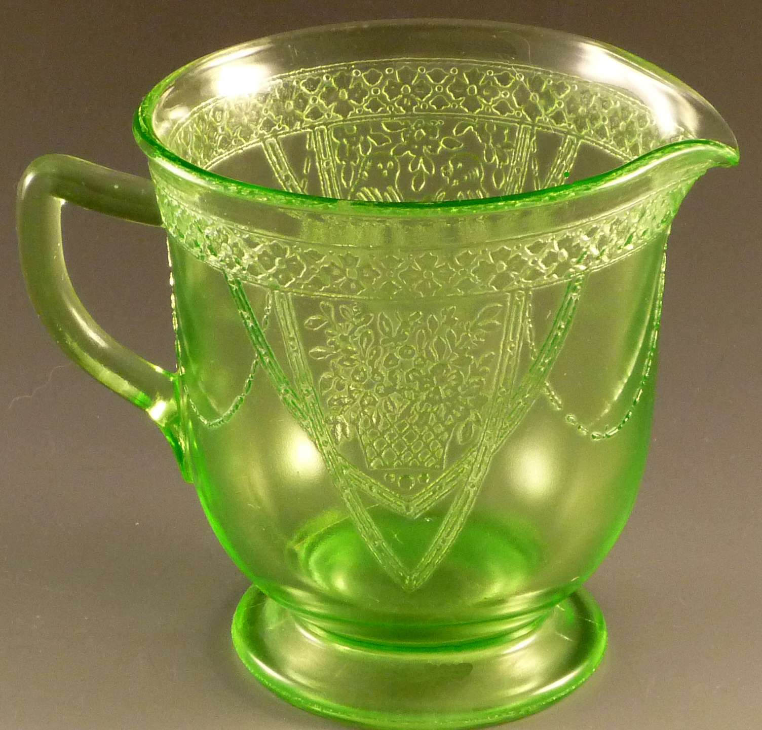 Basket Motifs and Designs on Mold Etched Depression Glass